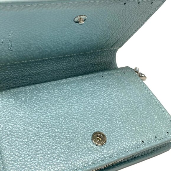 Auth LOUIS VUITTON Portefeuille Clare M12188 Azul Frost. Monogram Empreinte - Picture 10 of 11